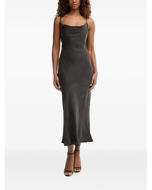 Guess Cowl-Neck Midi Dress - Black