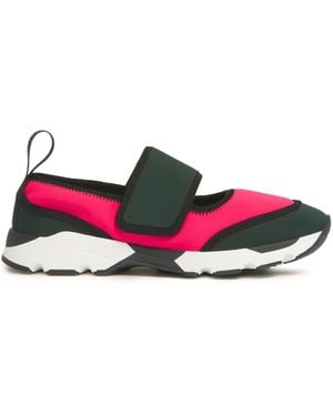 Marni Mary Jane Lycra Running Sneakers - White
