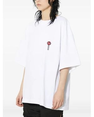 Fiorucci Embroidered T-Shirt - White