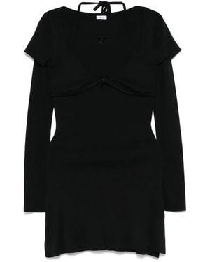 Abra Langärmeliges Kleid - Schwarz