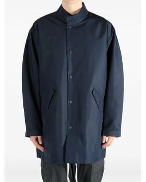 Nanamica Snap-Fastening Patch-Pocket Coat - Blue