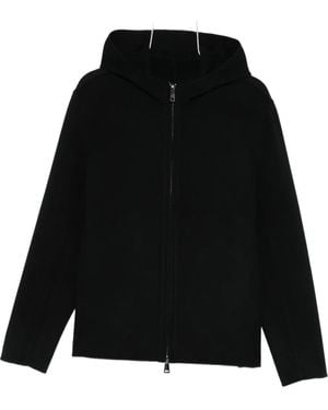 Giorgio Brato Zip-Up Hooded Jacket - Black