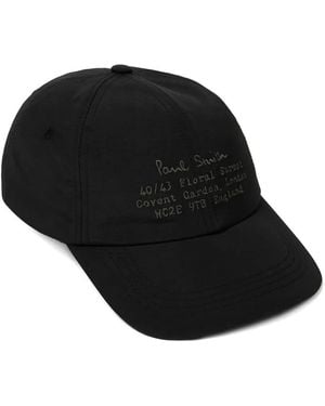 Paul Smith Logo-Embroidered Baseball Cap - Black