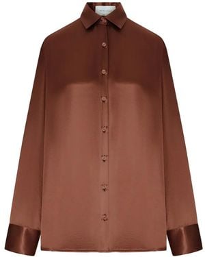 THE NINA STUDIO Back-Opening Shirt - Brown
