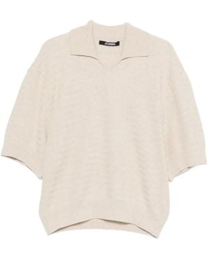 Jacquemus V-Neck T-Shirt - White