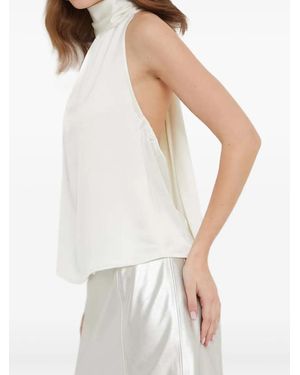 HUGO Carloti Tie-Neck Top - White