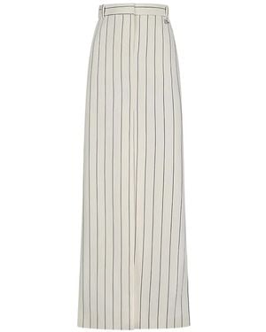 GIUSEPPE DI MORABITO Striped Maxi Skirt - White
