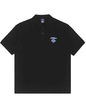 Aape By A Bathing Ape Moonface Polo Shirt - Black