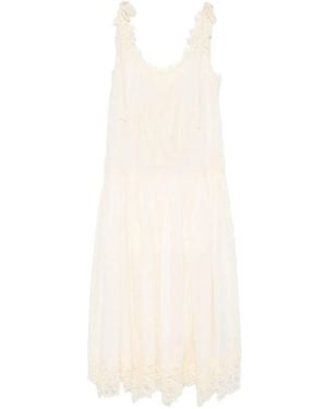 Zimmermann Lace-Trimmed Slip Dress - White