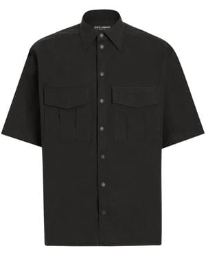 Dolce & Gabbana ボタン シャツ - ブラック