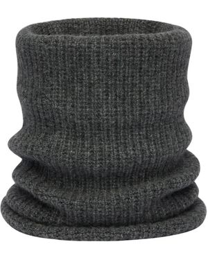 Ports 1961 Ribbed Knit Neck Warmer - Black