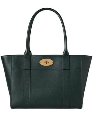 Mulberry Bayswater Grained-Texture Tote Bag - Blue