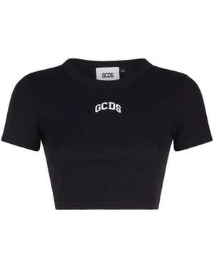 Gcds クロップド Tシャツ - ブルー