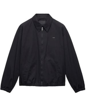 Prada Manteau En Gabardine - Blue