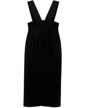 Comme des Garçons Pleated Midi Dress - Black