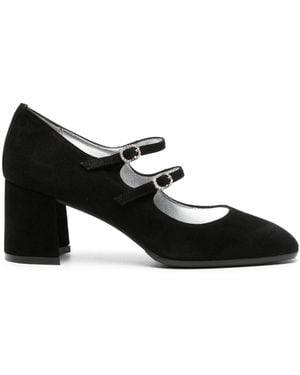 CAREL PARIS Alice 65Mm Suede Court Shoes - Black