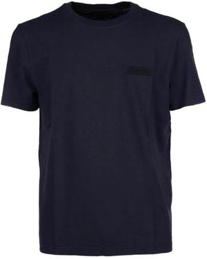 Dondup Logo-Patch T-Shirt - Blue