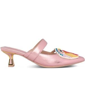 Kat Maconie Azari Embellished Sandals - Pink