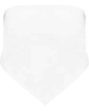 MEDEA Deconstructed Pointed-Hem Top - White