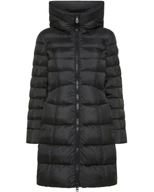 Peuterey Hooded Quilted Coat - Black