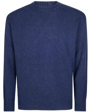 Amaranto Gc Rotture Crew-Neck Sweater - Blue