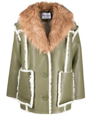 Stand Studio Doppelreihiger Trenchcoat - Grün