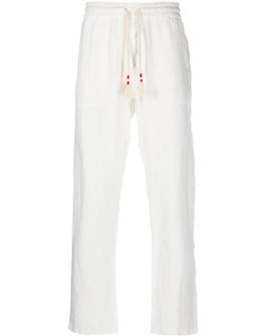 MC2 Saint Barth Calais Linen Trousers - White