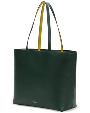 La Portegna Olivia Leather Tote Bag - Green