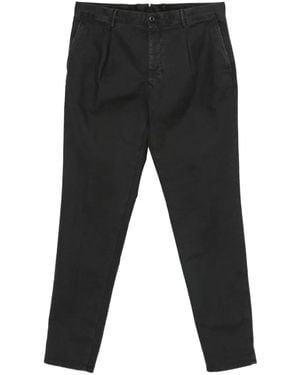 Incotex Pleated-Pocket Pants - Black