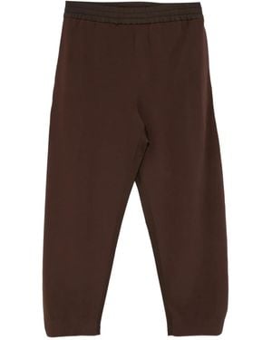 CROQUIS リブニット パンツ - ブラウン