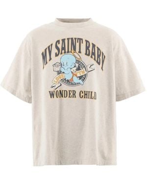 SAINT Mxxxxxx Graphic-Print T-Shirt - White