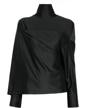 Junya Watanabe Top A Collo Alto - Nero
