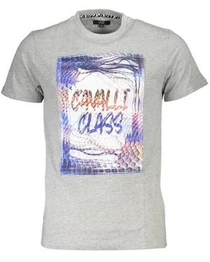 Roberto Cavalli Graphic-Print T-Shirt - Grey