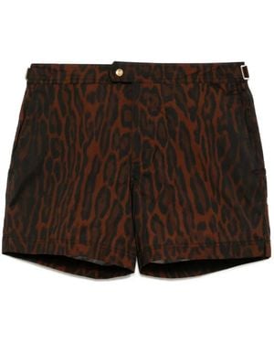 Tom Ford Klassische Badeshorts - Braun
