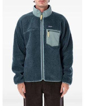 Patagonia Classic Retro-X Fleece Zip-Up Jacket - Blue