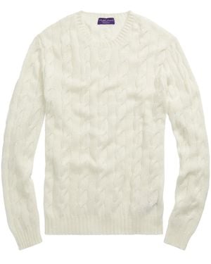 Ralph Lauren ケーブルニット カシミアセーター - ホワイト