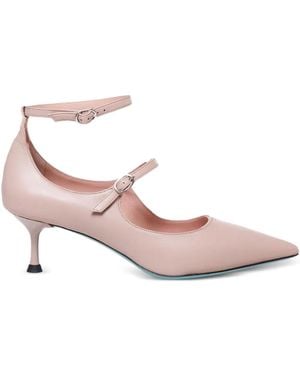 Fratelli Russo Ankle-Strap Court Shoes - Pink