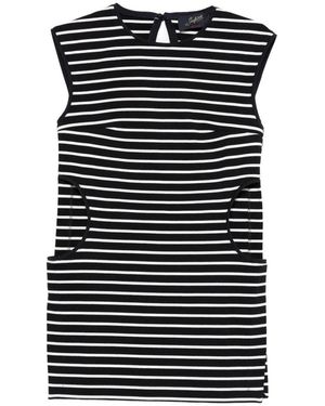 The Seafarer Striped Pocket Dress - Black