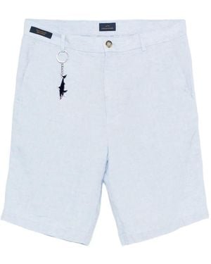 Paul & Shark キーチェーン リネンショートパンツ - ブルー
