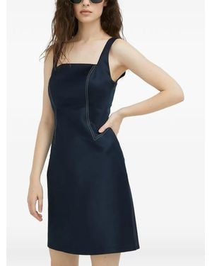 Samsøe & Samsøe Robe Courte À Encolure Carrée - Blue