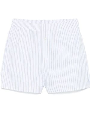 Riviera Shorts A Righe - Bianco