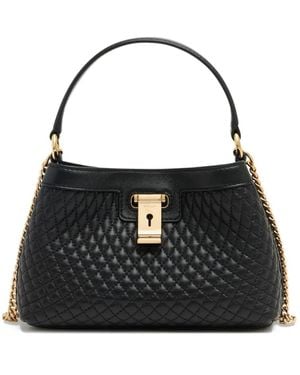 Bally Borsa Tote Lock Me Trapuntata - Nero