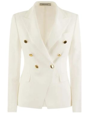 Tagliatore Alicya Double-Breasted Blazer - White
