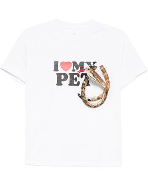 Doublet I Love My Pet T-Shirt - White
