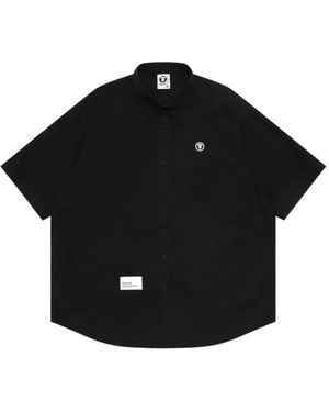 Aape By A Bathing Ape Short-Sleeve Logo Shirt - Black
