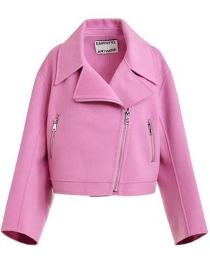 Essentiel Antwerp Zip-Up Jacket - Pink