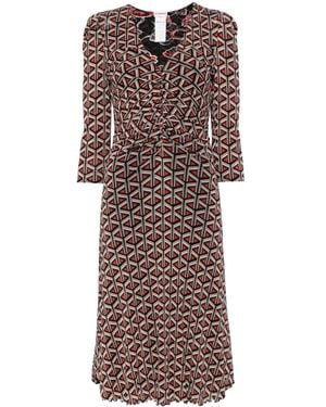 Diane von Furstenberg Ivan Midikleid - Schwarz