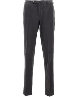 PT Torino Front-Closure Side-Pocket Trousers - Grey