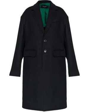 DSquared² Buttoned Wool-Blend Coat - Black