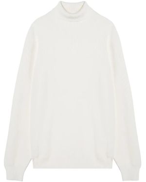 Tagliatore Dolcevita Pullover - Weiß
